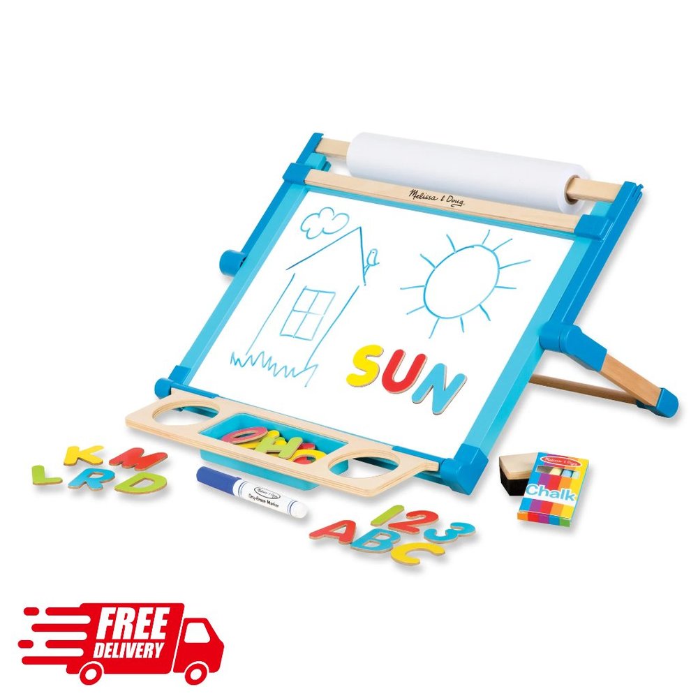 Double-Sided Magnetic Tabletop Easel, Children's toys, Learning Toys